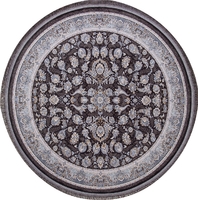 Ковер Иранский Farsi 1200 G256 dark grey круг 